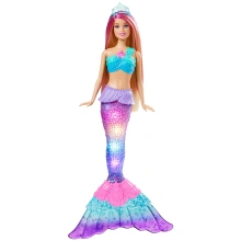 Mattel Barbie Blikající mořská panna Blondýnka HDJ36