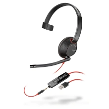 Poly Plantronics Blackwire 5210, USB-A, náhlavní souprava na jedno ucho se sponou
