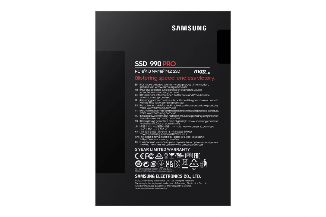 Samsung SSD 990 PRO, M.2 - 4TB