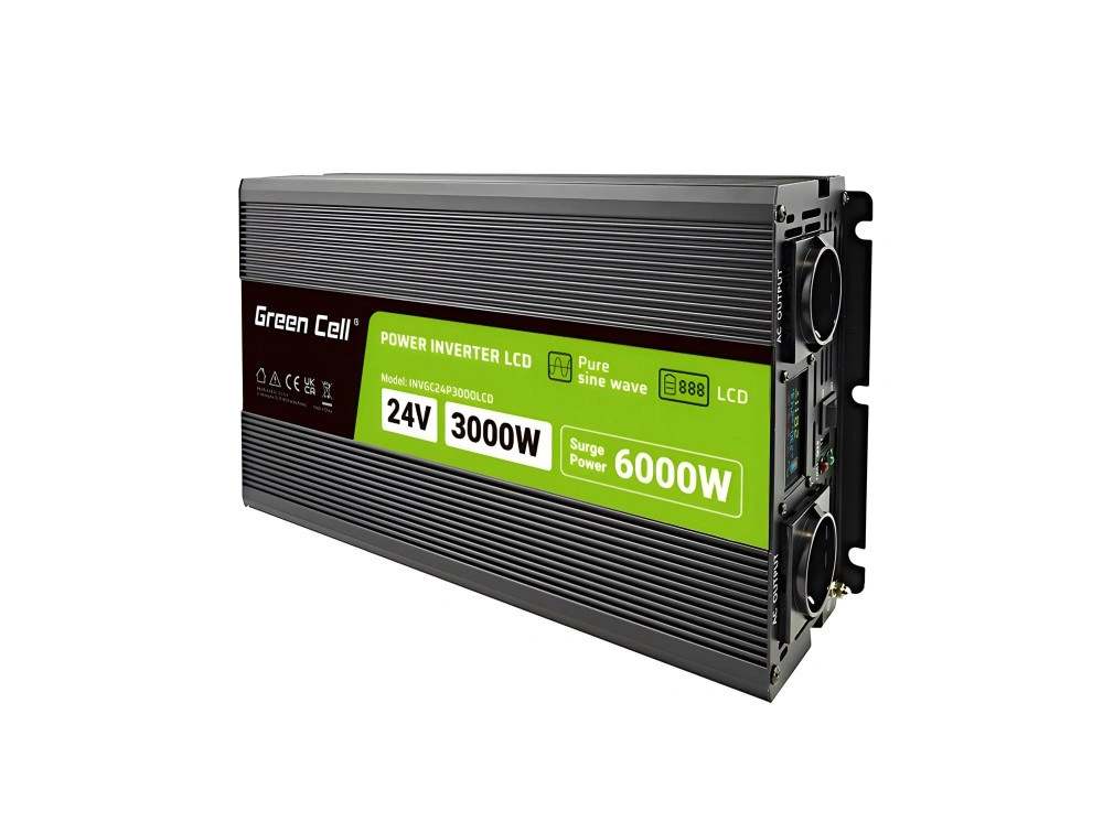 Green Cell PowerInverter LCD 24 V 3000W/60000W