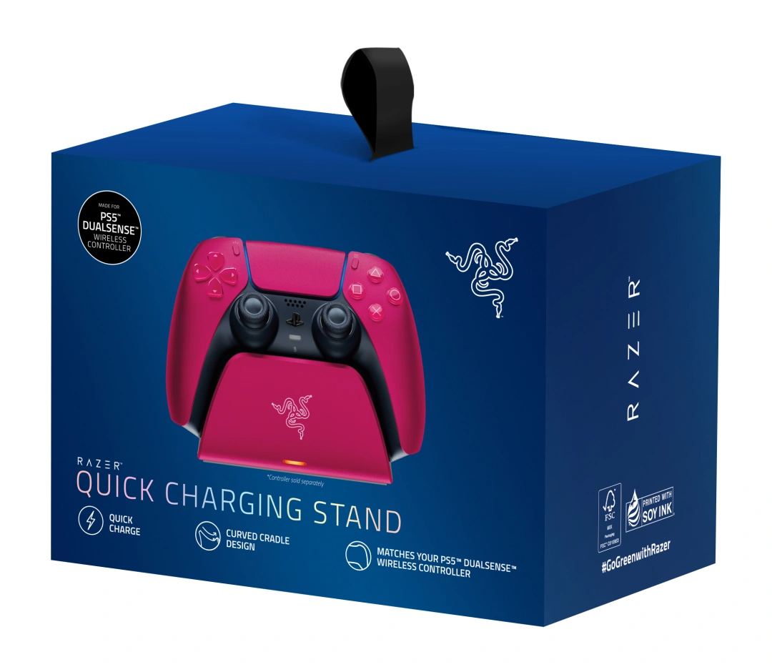 Razer Universal Quick Charging Stand for PlayStation 5 - Cosmic Red 