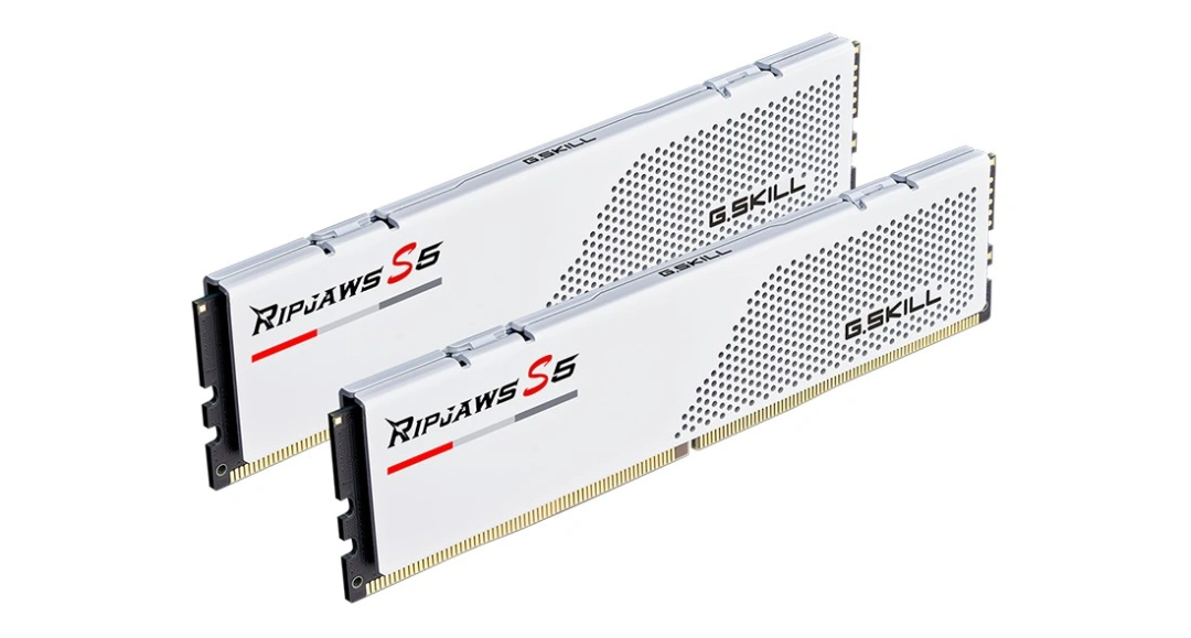 G.Skill Ripjaws S5 32GB (2x16GB) DDR5 6000 CL30,bílá