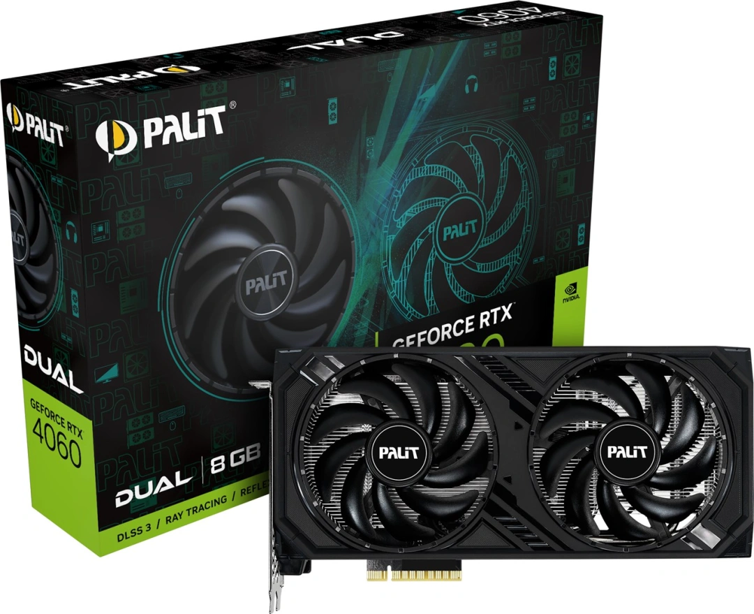 PALiT GeForce RTX 4060 Dual, 8GB GDDR6