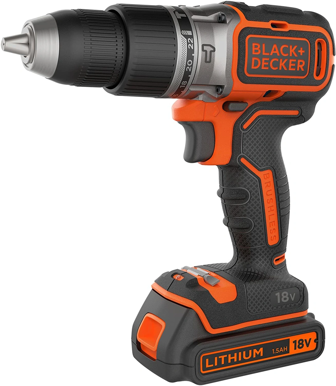 Black-Decker BL188KB-QW (s baterií), černá/oranžová