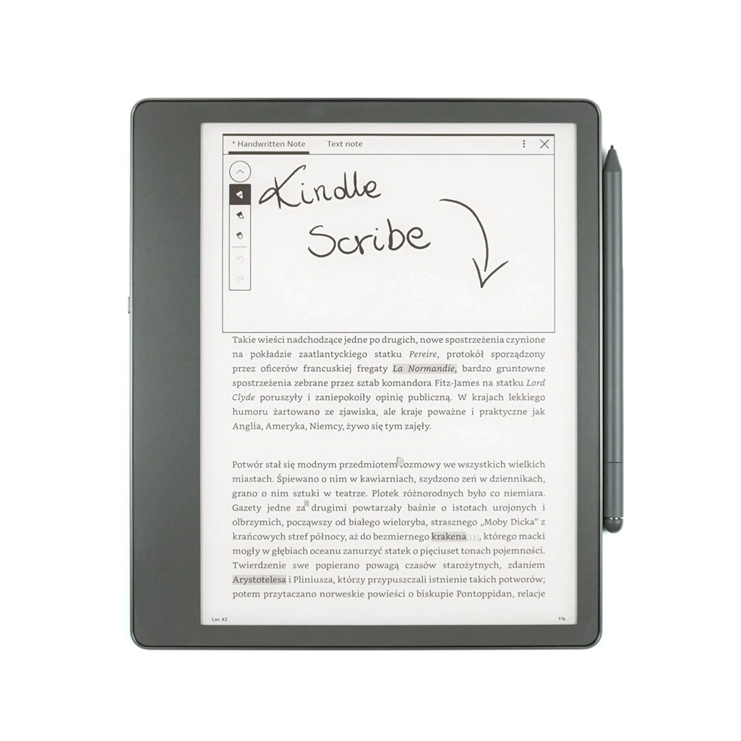 Amazon Kindle Scribe 2022 16 GB + prémiové pero (B09BRW6QBJ), šedá
