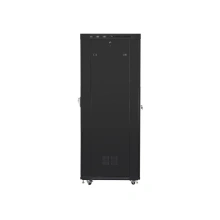 Lanberg FF01-8027-23BL, 27U/800x1000, síťované dveře, černá