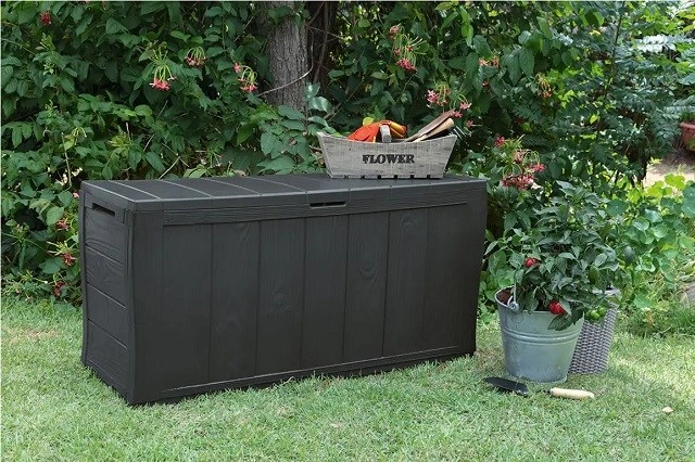 Keter Sherwood graphite - zahradní úložný box 270 L