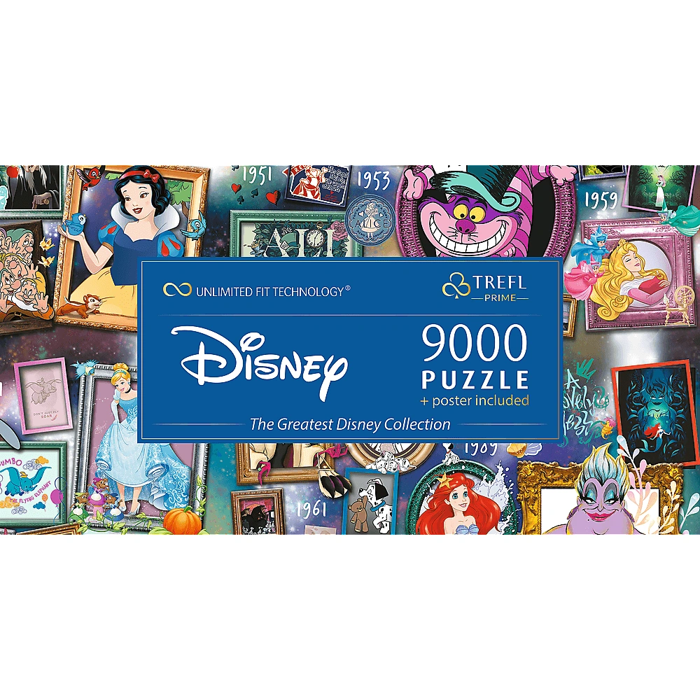 Puzzle UFT Disney: V průběhu let 9000 dílků