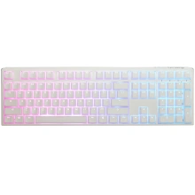 Ducky One 3 Aura White Gaming Keyboard, RGB LED - MX-Silent-Red
