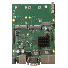 Mikrotik RouterBOARD RBM33G 256MB RAM, 2x 880 MHz, 2x miniPCI-e, 1x M.2 slot, 2x SIM slot, 3x LAN, L