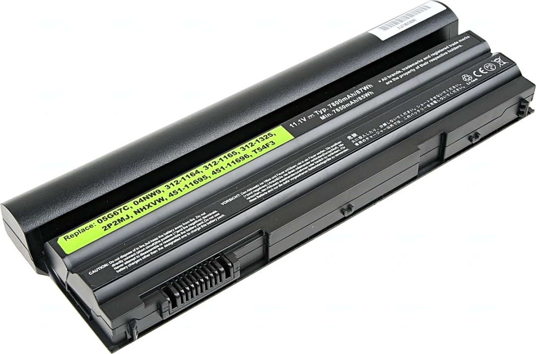 Baterie T6 power Dell Latitude E6420, E6430, E6520, E6530, E5420, E5430, E5520 7800mAh