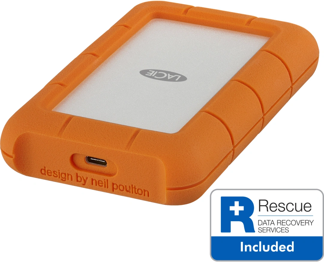 Ext. HDD LaCie Rugged Secure USB-C 2TB + Rescue