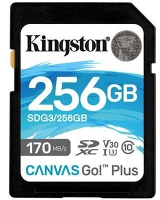 Kingston SDXC Canvas Go! Plus 256GB 170MB/s UHS-I U3