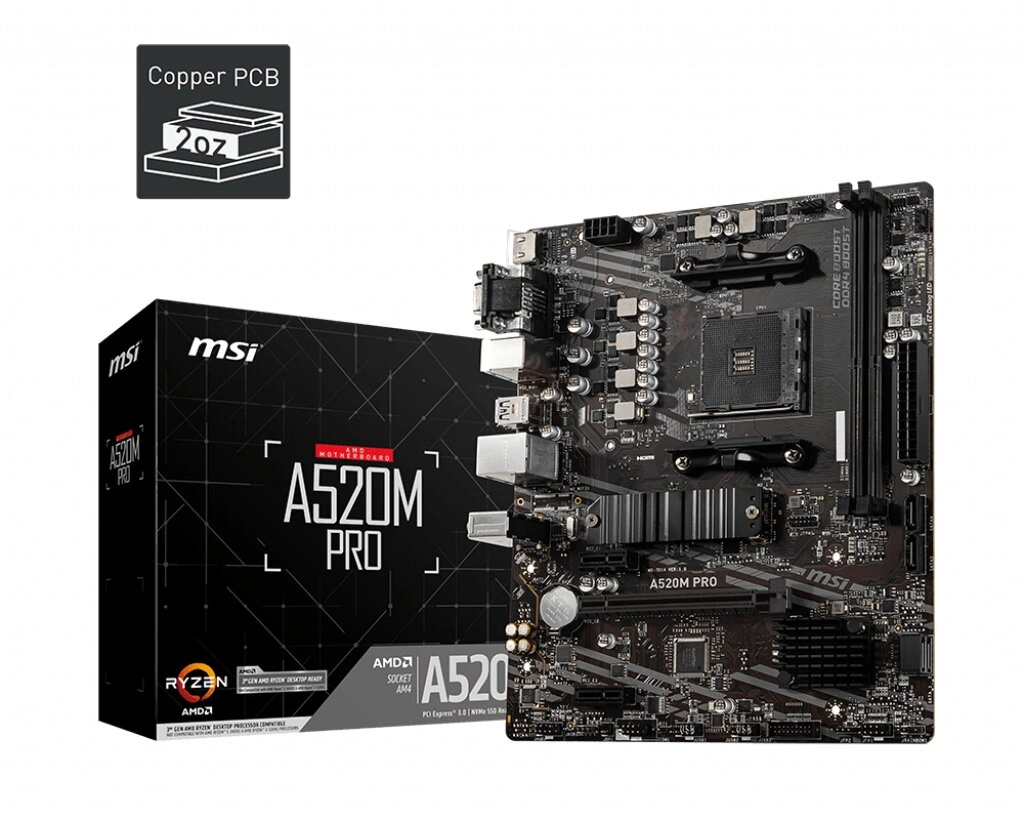 MSI A520M PRO - AMD A520