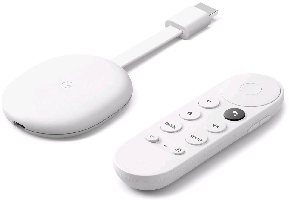 Google Chromecast 4 s Google TV, bílá