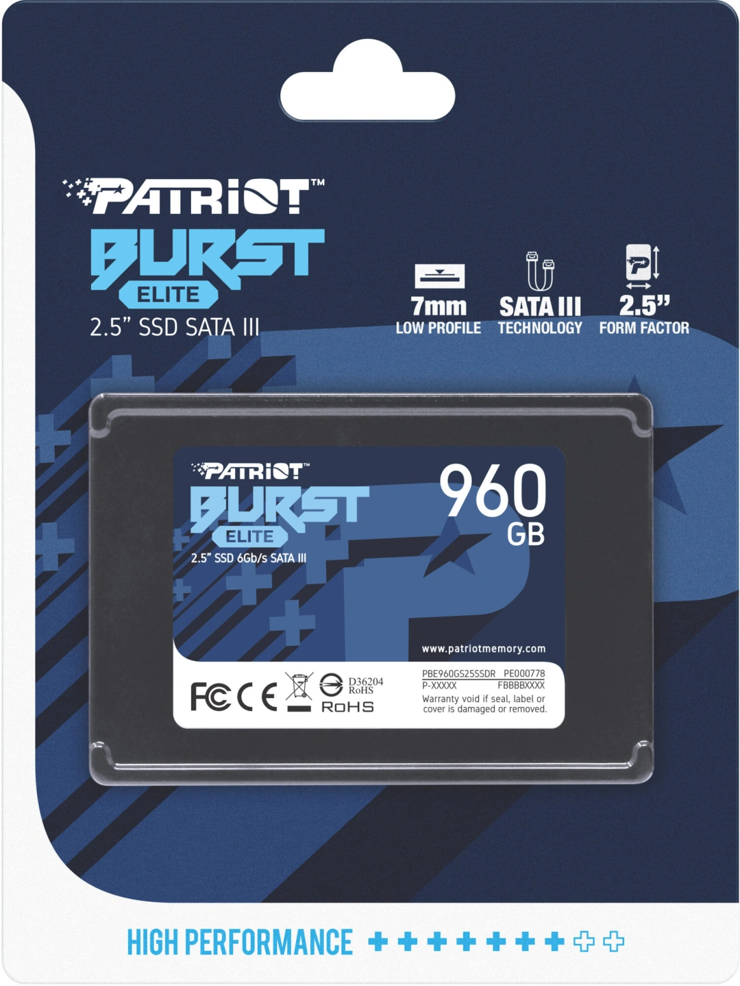 Patriot Burst Elite SSD 2,5" 960GB