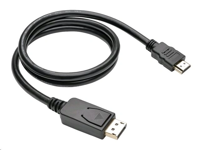 C-TECH kabel DisplayPort/HDMI, 2m, černá