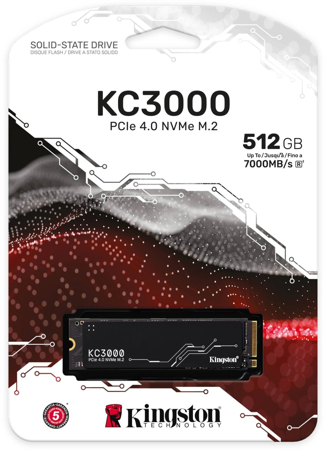 Kingston SSD KC3000, M.2 - 512GB