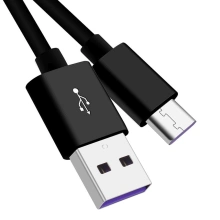 PremiumCord kabel USB-C - USB-A 2.0, M/M, Super fast charging, 5A, 1m, černá