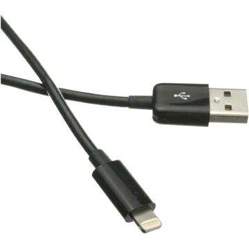 C-TECH kabel USB 2.0 Lightning (IP5 a vyšší) nabíjecí a synchronizační kabel, 1m, černá