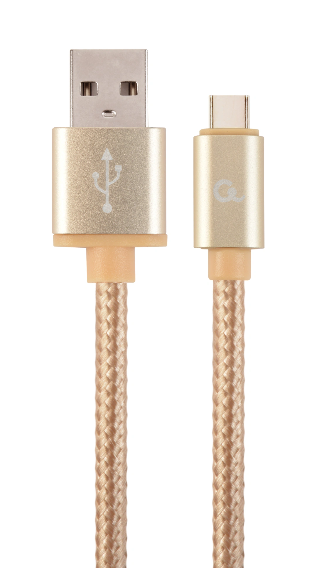 Gembird CABLEXPERT kabel USB 2.0 AM na Type-C kabel (AM/CM), 1,8m, opletený, zlatá