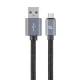 Gembird CABLEXPERT kabel USB 2.0 na Type-C kabel (AM/CM), 1,8m, opletený, černá