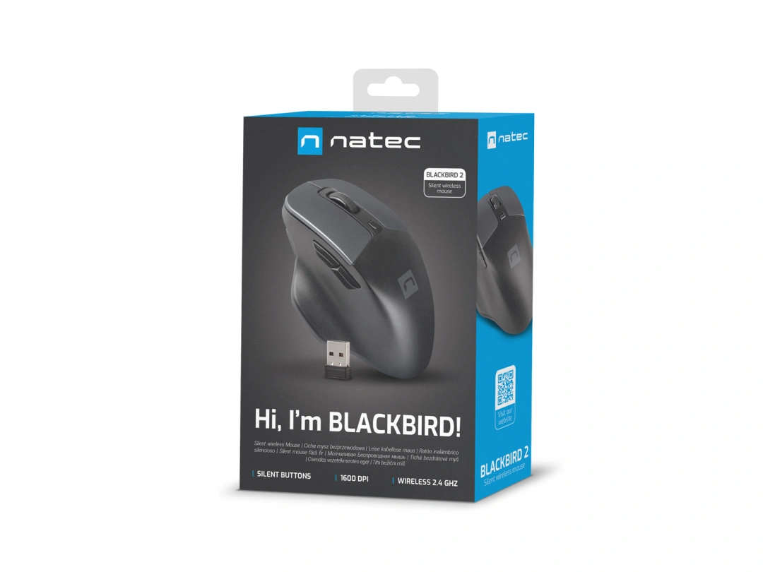 NATEC BlackBird 2 Wireless Mouse (NMY-1874) Black