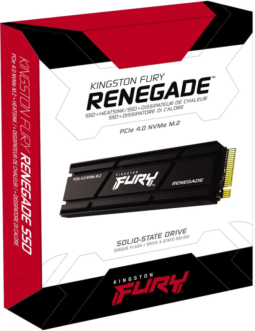 Kingston SSD FURY Renegade, M.2 - 1000GB + heatsink