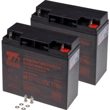 T6 power Sada baterií pro APC Smart-UPS SU1400X106, VRLA, 12 V