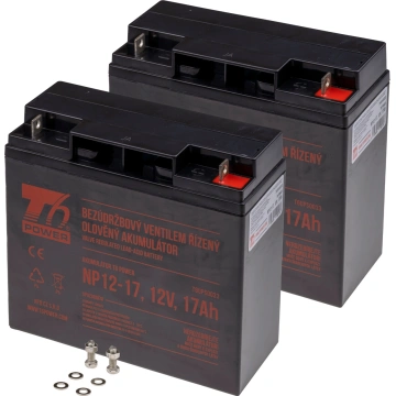 T6 power Sada baterií pro APC Smart-UPS SU1400X106, VRLA, 12 V