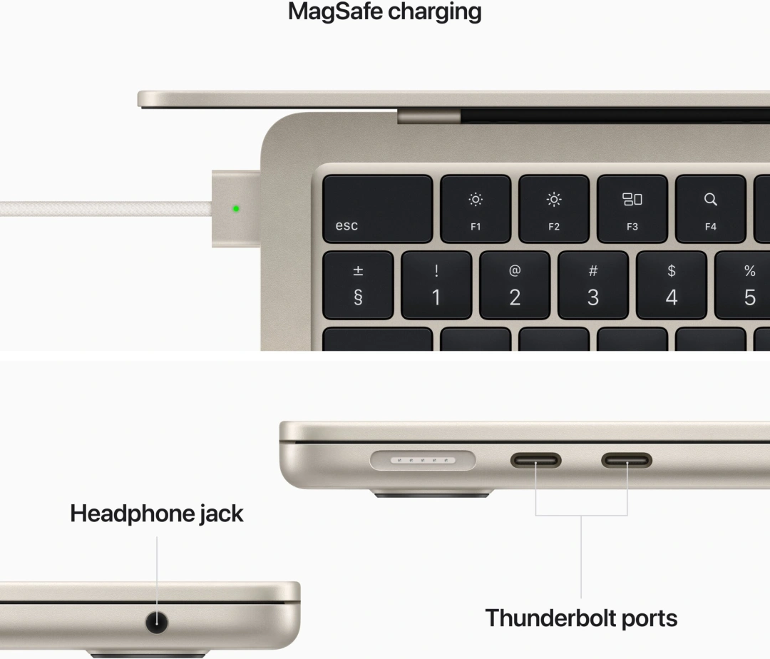 Apple MacBook Air 13, M2 8-core, 8GB, 512GB, 10-core GPU, hvězdně bílá (M2, 2022) 
