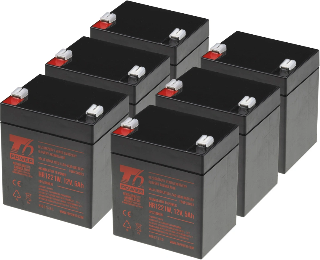 T6 power Sada baterií pro záložní zdroj APC RBC141, VRLA, 12 V