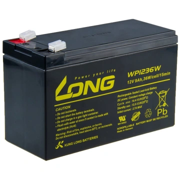 Avacom baterie Long 12V/9Ah, olověný akumulátor HighRate F2