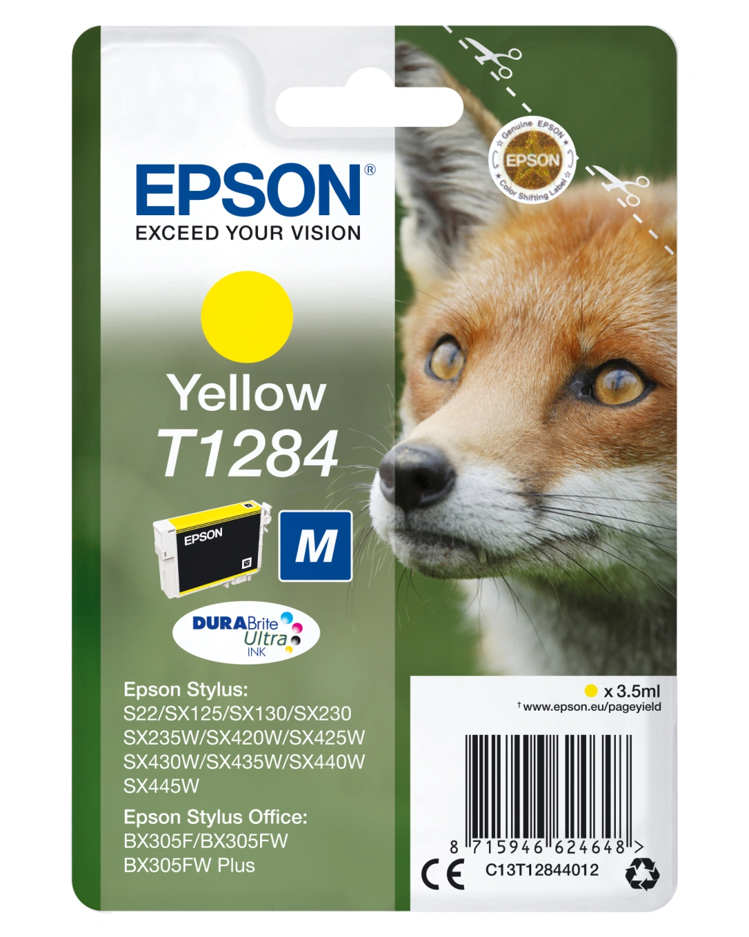 EPSON T1284, žlutá