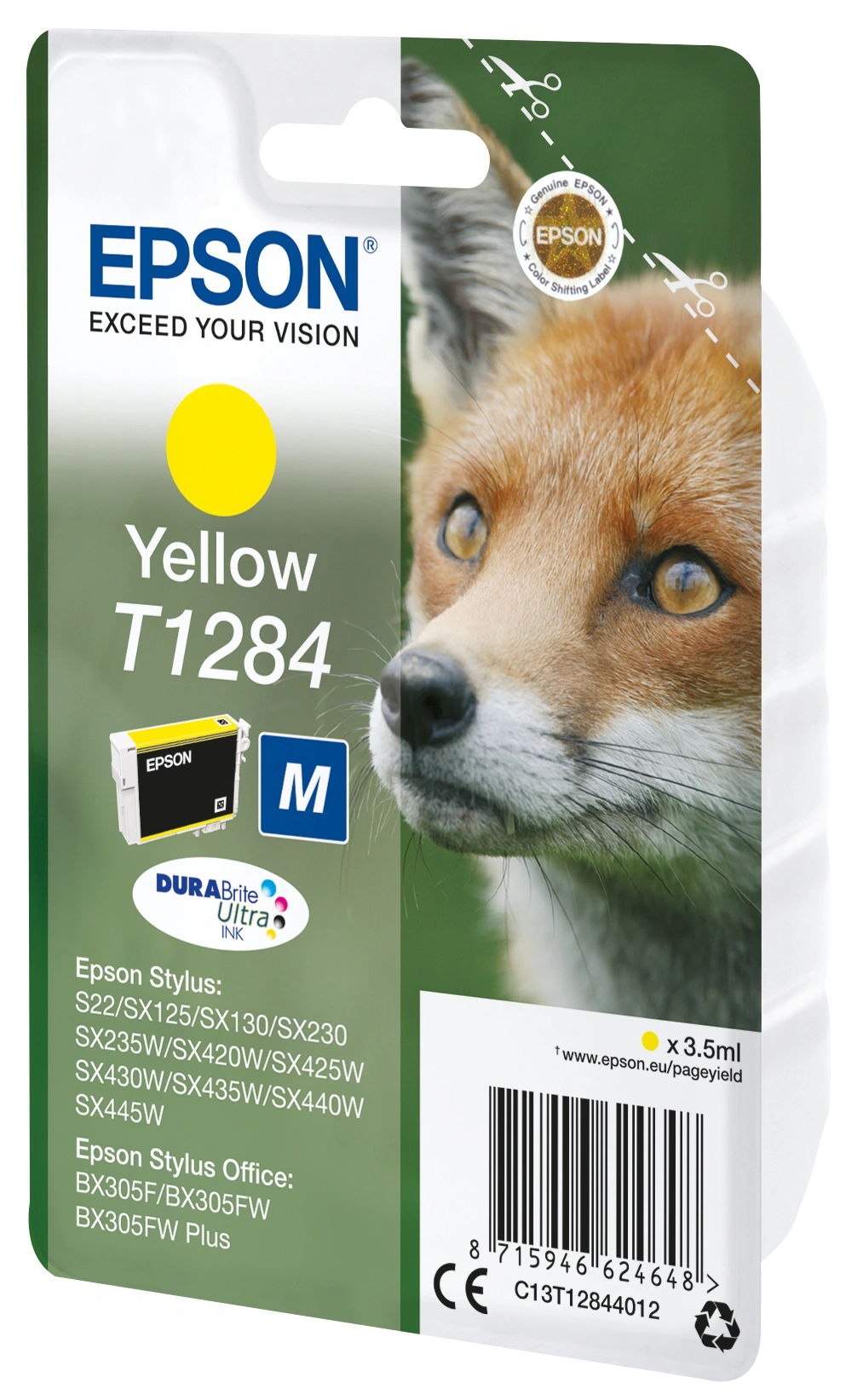 EPSON T1284, žlutá