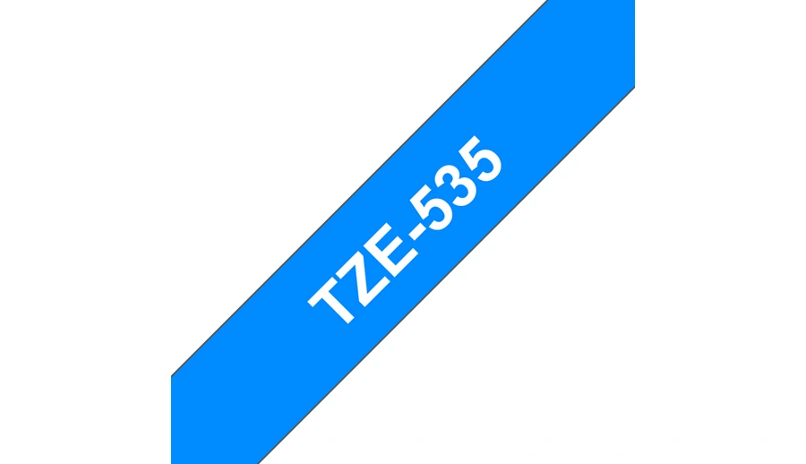 Brother TZE-535, modrá/bílá, 12mm