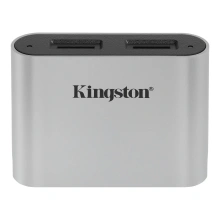 Kingston Workflow micro SD Reader, stříbrná