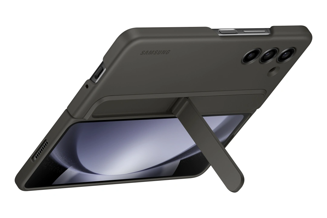 Samsung ochranný kryt se stojánkem a poutkem pro Galaxy Z Fold5, šedá