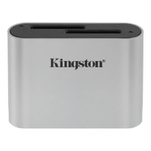 Kingston Workflow SD Reader, stříbrná