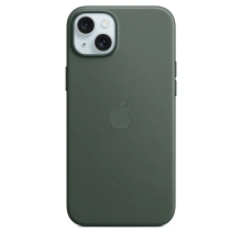 Apple kryt z tkaniny FineWoven s MagSafe na iPhone 15 Plus, listově zelená