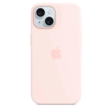 Apple Silikonový kryt s MagSafe pro iPhone 15, světle růžová