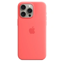 Apple Silikonový kryt s MagSafe pro iPhone 15 Pro Max, světle melounová