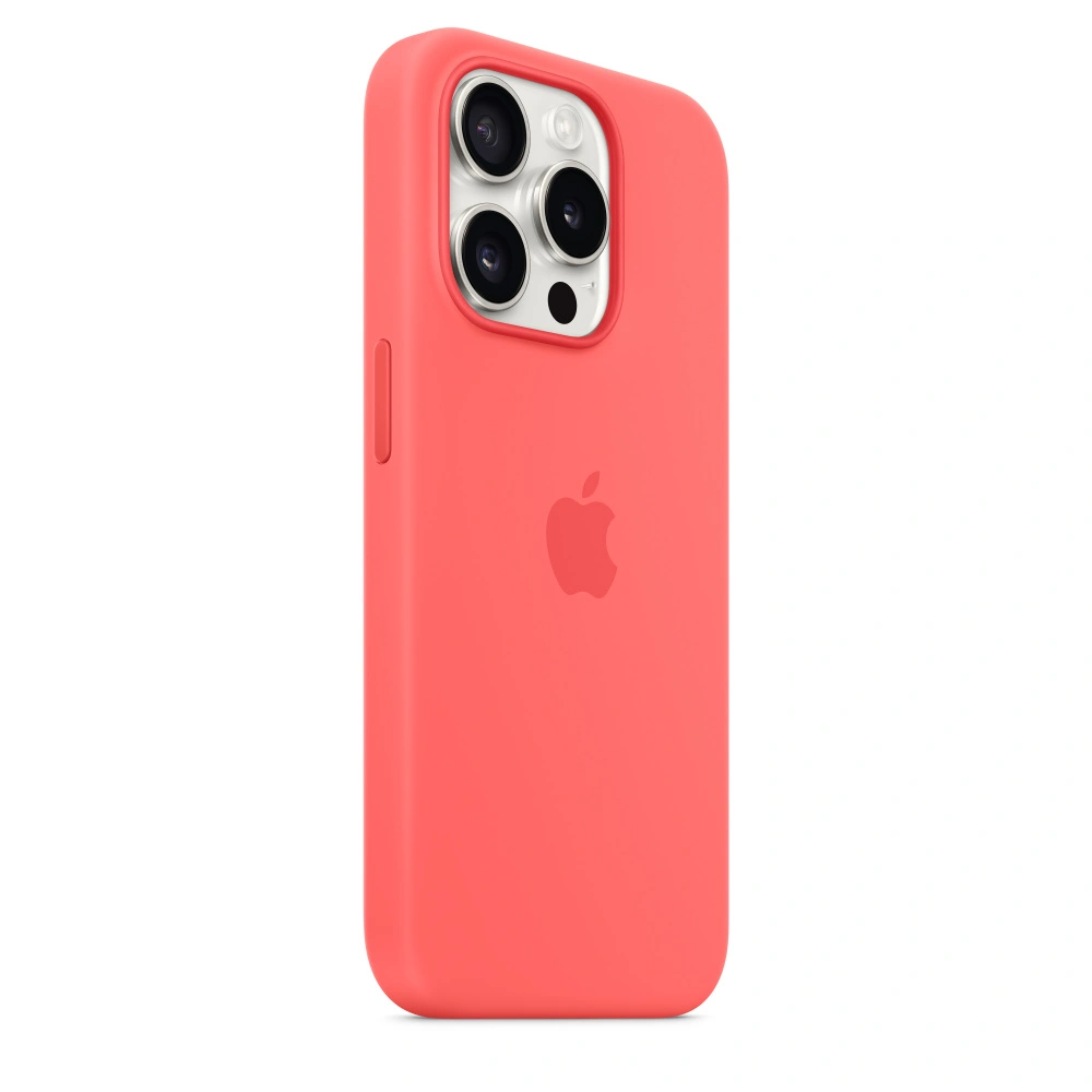 Apple Silikonový kryt s MagSafe pro iPhone 15 Pro, světle melounová