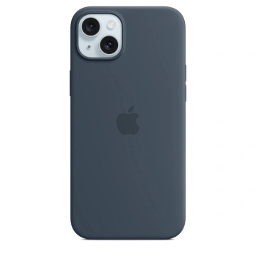 Apple Silikonový kryt s MagSafe pro iPhone 15 Plus, bouřkově modrá