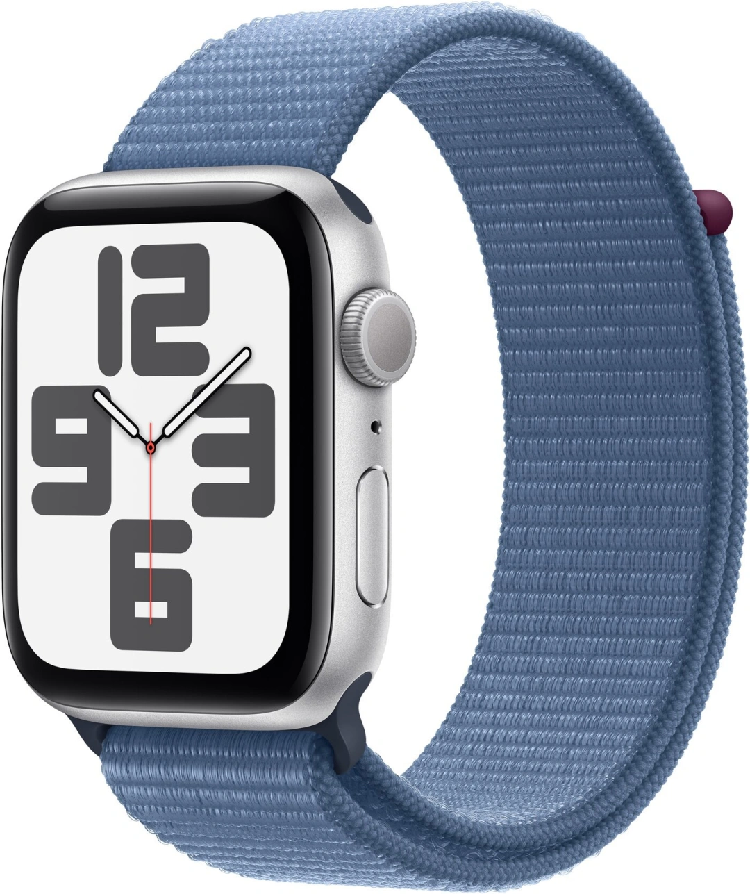 Apple Watch SE 2023, 44mm, Silver, Winter Blue Sport Loop
