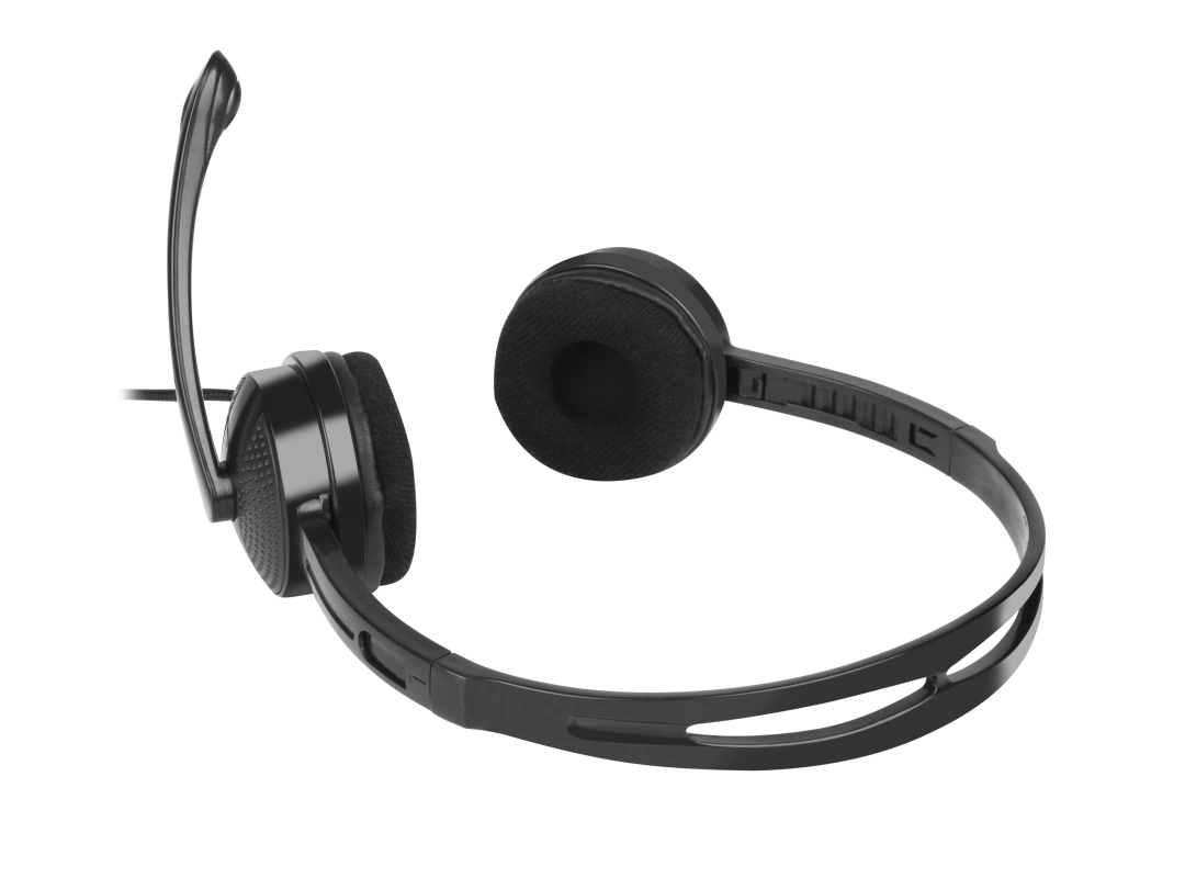 Natec sluchátka s mikrofonem CANARY, černé