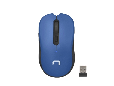 Natec Bezdrátova myš Toucan modro-bílá 1600 DPI