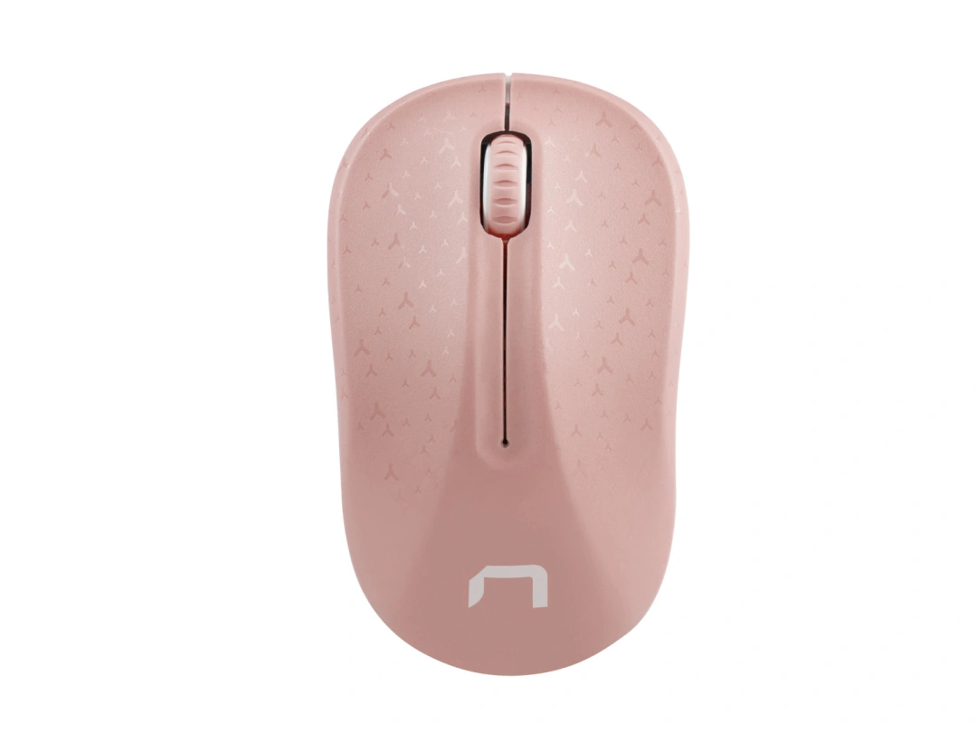 Natec Bezdrátova myš Toucan růžovo-bílá