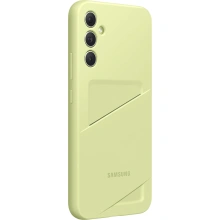 Samsung ochranný kryt s kapsou na kartu pro Galaxy A34 5G, limetková