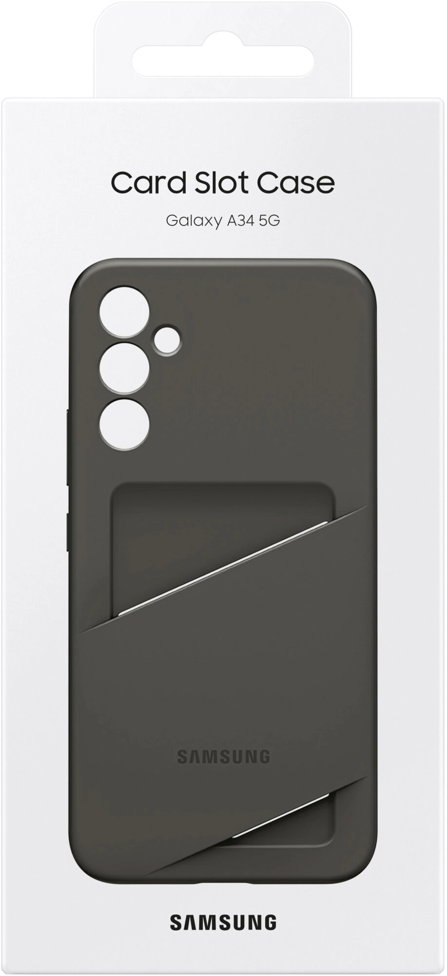 Samsung ochranný kryt s kapsou na kartu pro Galaxy A34 5G, černá